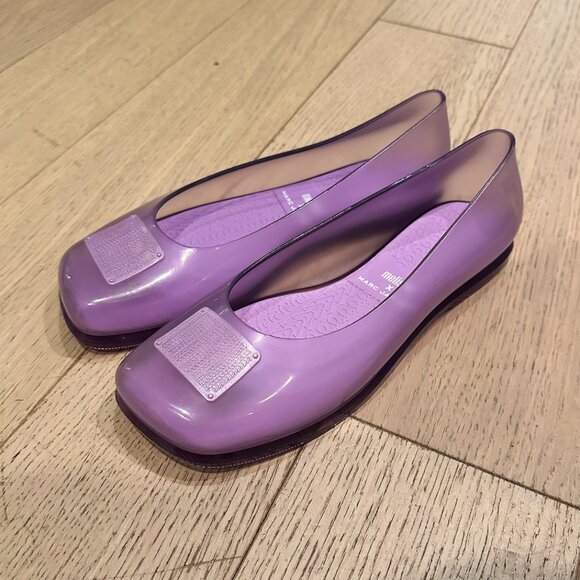 NWT! Marc Jacobs X Melissa Ruby Flats - Size 7  (Lilac) - Picture 4 of 7